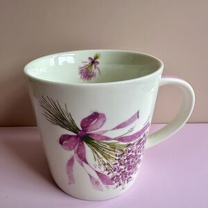 Floral Lavender Mug-PPD Lavender Bouquet Nigel Quiney Bone China Coffee Cup Mug